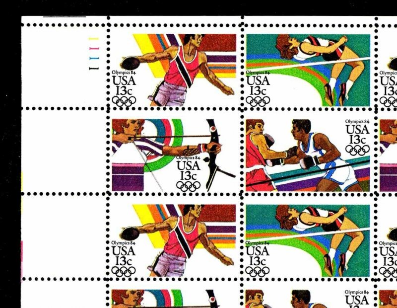 U.S. #2051a 1984 Summer Olympics - Sheet of 50 -  OGNH - VF - CV$18.20 (ESP#651)