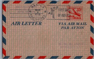 Philippines, Worldwide First Day Cover, Air Letters