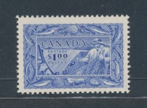 1951 Canada, Stanley Gibbons, $1 Overseas, #433, Fisherman, MNH**