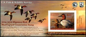 HERRICKSTAMP UNITED STATES Sc.# RW81A Canvasback Duck S/S