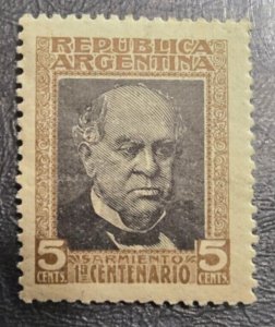 Stamp Argentina 1911 Sarmiento A87 #50 MNH