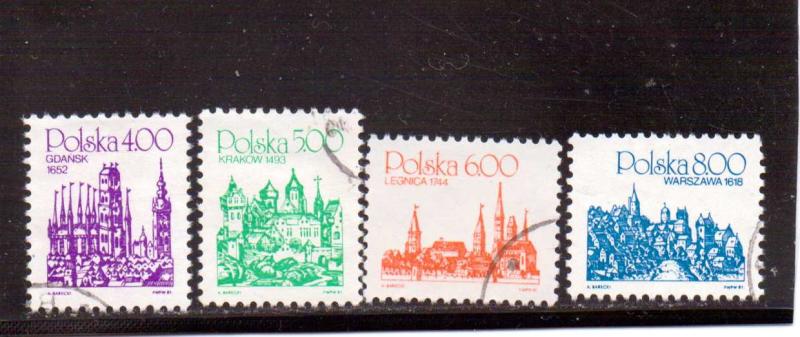 Poland  Scott#  2456-9  Used