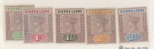 Sierra Leone #34-38 Unused Single