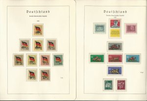 Germany DDR Stamp Collection on 17 Hingless Lighthouse Pages 1959-61, JFZ