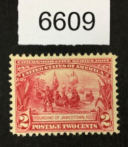 MOMEN: US STAMPS # 329 MINT OG NH LOT #A 6609