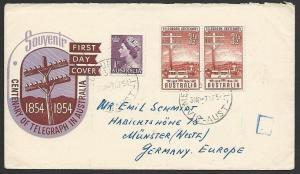 AUSTRALIA 1954 Telegraph commem FDC........................................47208