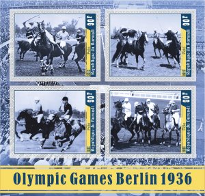 Stamps.Olympic Games Berlin 1936 Polo  2023 year, 1+1 sheets  perforated NEW