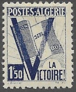 Algeria # 165   Victory - Flag  1F50 (1) Unused VF