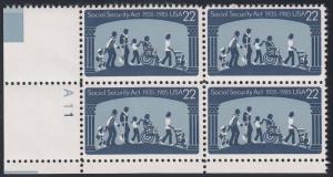 United States 2153 MNH Plate Bock CV $2.10