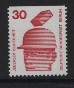 Germany  Berlin #9N320 MNH 1974  accident prevention 30pf top Imperf.