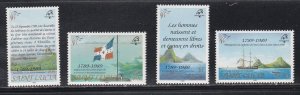 St. Lucia # 942-945, Philexfrance '89, Mint NH, 1/2 Cat.