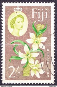 FIJI 1967 QEII 2/- Apple-Green, Green & Cooper SG319a FU