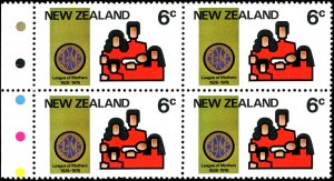 NEW ZEALAND Scott 593-596 - VF/MNH Stoplight Blocks of 4-Anniversaries