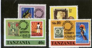 TANZANIA 141-4 MH SCV $2.00 BIN $1.00 STAMP EXPO