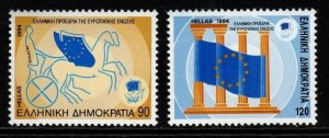 GREECE SG1953/4 1994 GREEK PRESIDENCY OF EUROPEAN UNION MNH