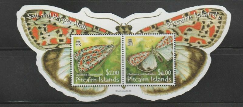 PITCAIRN ISLANDS Queen Elizabeth Era 2007 Salt and Pepper Moth