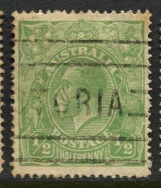 STAMP STATION PERTH Australia #19 KGV Head Used Wmk.9 - CV$1.60