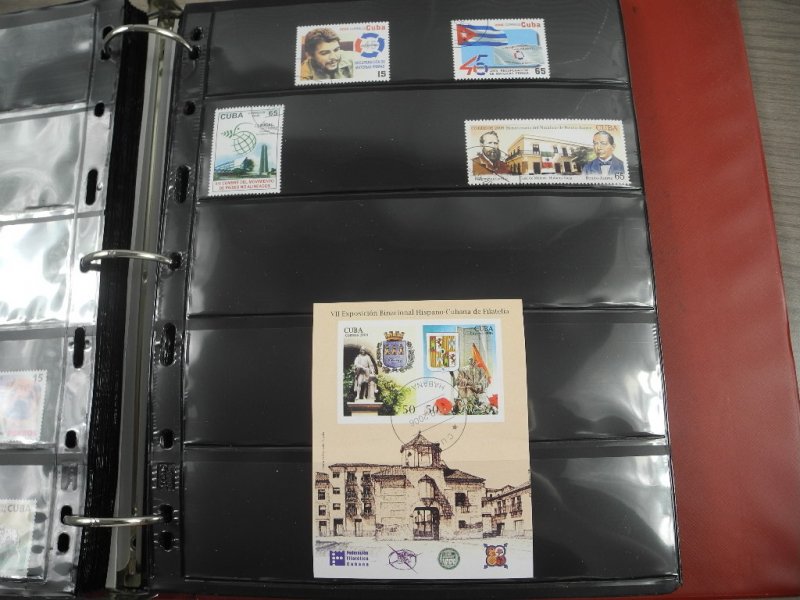 CUBA(2002-2008), Stamp Collection in stock pages(Kenmore binder)