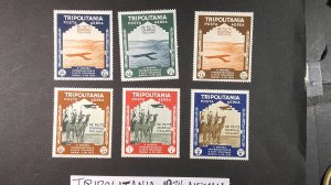 Tripolitania 1934 Pictorial Airmail Scott C43-C48 complete Hinged set of 6 VF-XF