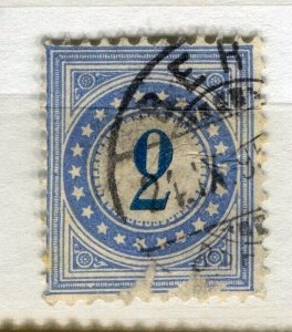 SWITZERLAND; 1878-80 early classic Postage Due issue used Shade of 2c. value