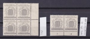 GERMANY 1946 Soviet zone, Mi# 143, different plates, signed, MNH