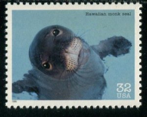 3105c US 32c Endangered Species - Hawaiin Monk Seal, MNH