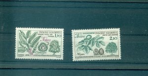 Andorra French - Sc# 325-6. 1984 Nature Protection. Flowers. MNH $2.40.