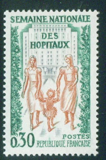 France Scott 1033 MNH** 1962 Nurse stamp