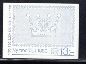 SWEDEN SC# 1318a COMPLETE BKLT VF/MNH