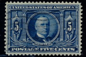 US 326 5c 1904 Louisiana Purchase William McKinley XF used PSAG cert