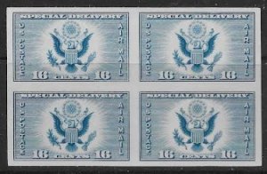 US #771 XF NH Mint NGAI - 1934 Special Delivery, Imperf Block of 4.   11101