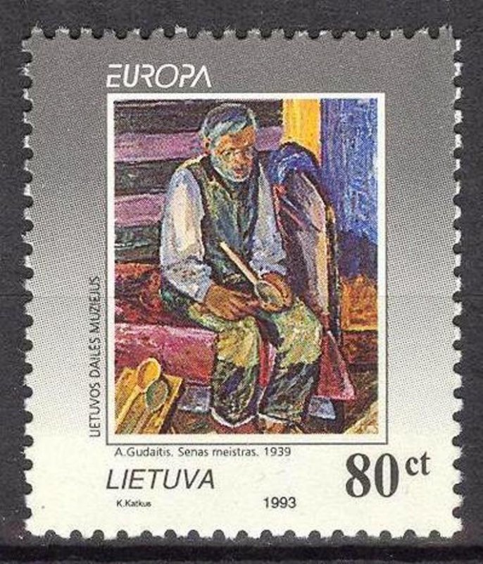 Lithuania 1993 Europa CEPT Art Paintings MNH