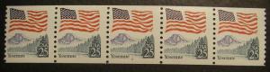 Scott 2280a, 25 cent Flag over Yosemite, PNC5 #2, MNH Coil Beauty