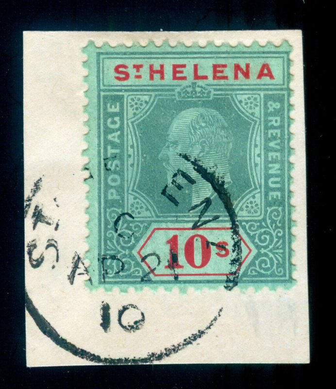 MOMEN: ST HELENA SG #70 1908-11 USED LOT #60047