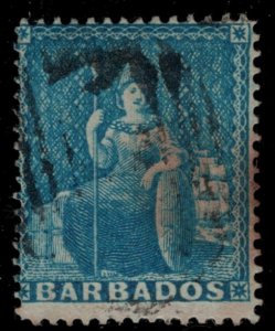 Barbados #14  CV $92.50   some light toning