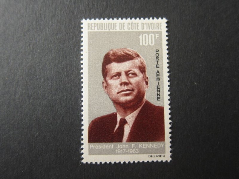 Ivory Coast 1964 Sc C29 John F Kennedy set MNH