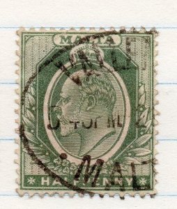 Malta 1904 Early Issue Fine Used 1/2d. 205706
