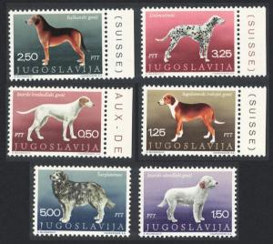 Yugoslavia Dogs 6v SG#1427-1432