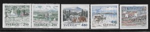 SWEDEN SC# 1776-80  FVF/MNH 1990