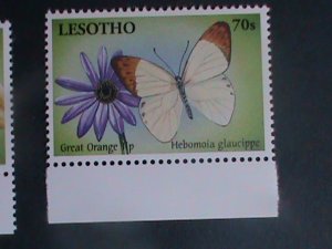 ​LESOTHO 2001-SC#1261-6 BEAUTIFUL-COLORFUL LOVELY BUTTERFLY- MNH SET VERY FINE