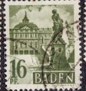 Germany -French Occupation Baden 1947 -  5n6 Used