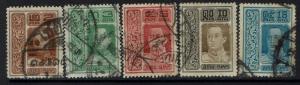 Thailand SC# 164-168, Used -  Lot 010417