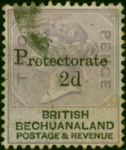 Bechuanaland 1888 2d on 2d Lilac & Black SG42 Fine Used