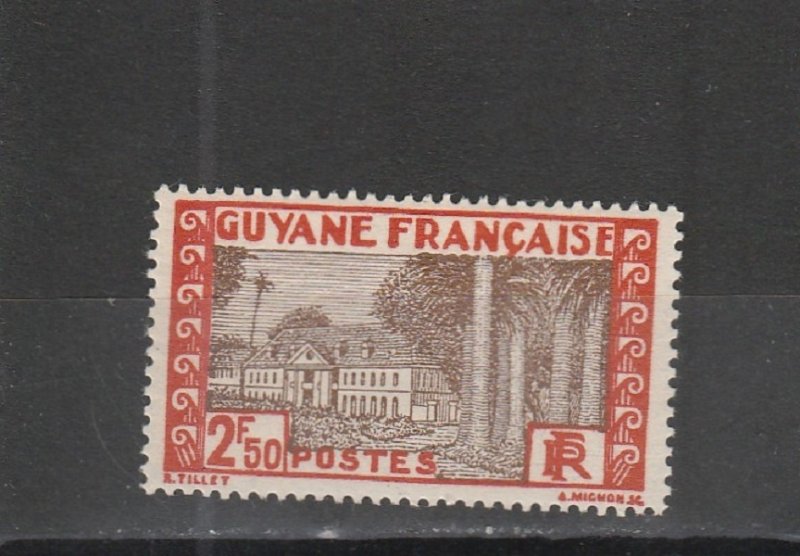 French  Guiana  Scott#  147  MH  (1940 Government Building)