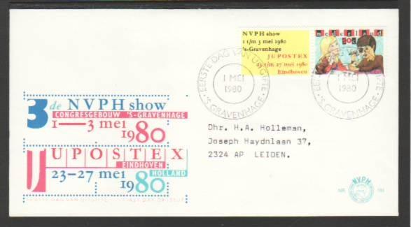 Netherlands Stamp Collecting 1980 Typed FDC BIN 1481