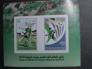 SOUTH AFRICA STAMP-2010 WORLD CUP SOCCER CHAMPIONSHIP IMPERF: MNH S/S SHEET-VF