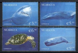 Nicaragua Stamp 2332-2335  - Marine Life