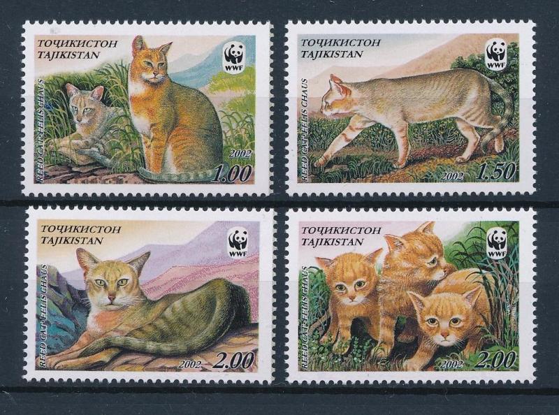 [53975] Tajikistan 2002 Wild animals Mammals WWF Wild cats MNH