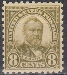 US #589 F-VF Unused  CV $27.50 (A2286)