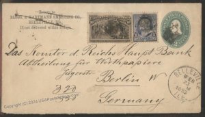 USA 1893 Columbian Expo Issue Berlin Germany Cover 113032